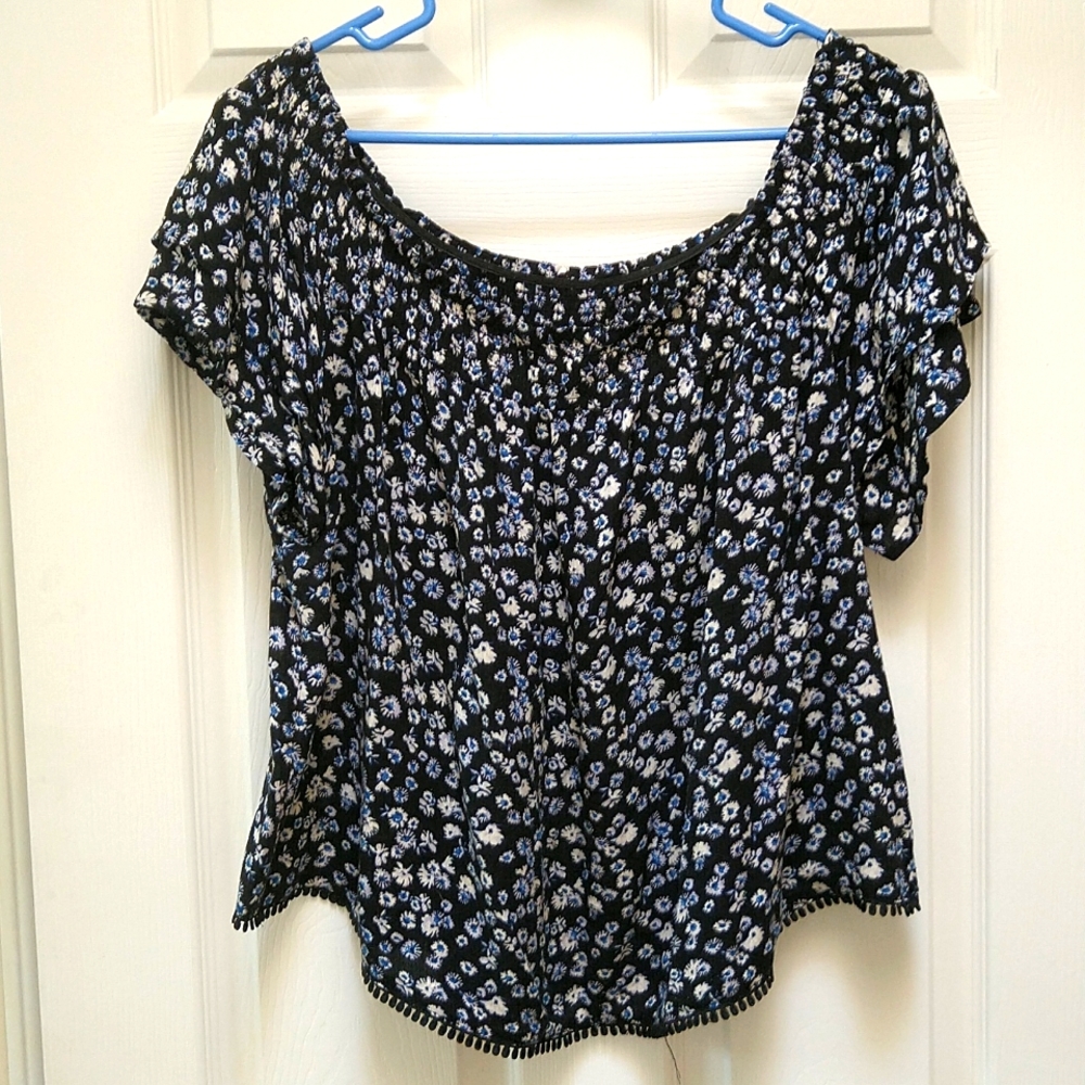 Rewind floral off shoulder top